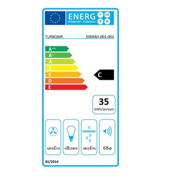 TurboAir TILLY IX/F/60 konyhai elszívó, inox, 60 cm, mosható fém zsírszűrővel