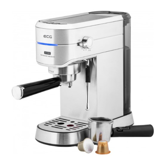 ECG ESP20501 Iron eszpresszó, párnás, kapszulás 20 bar kávéfőző kompatibils Nespresso kapszulákkal a 2. karral