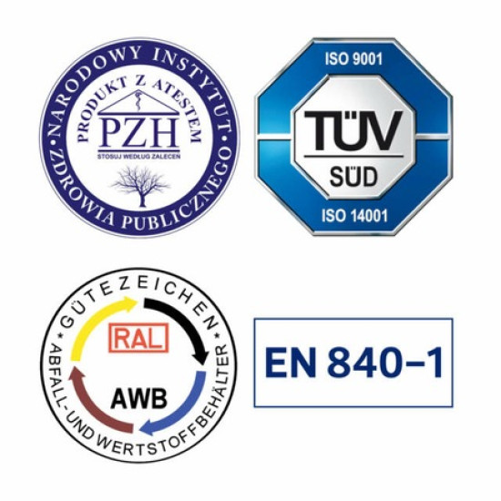 EuroPlast kuka 240l zöld kerekes hulladék tároló 