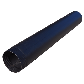 füstcső 150mm X 800mm X 0.5mm fekete