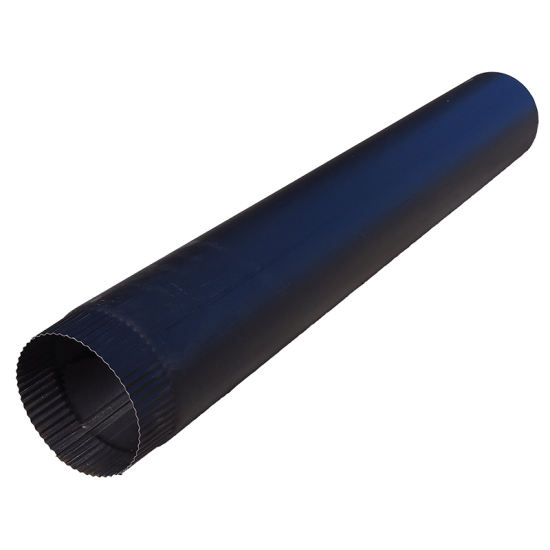 füstcső 150mm X 800mm X 0.5mm fekete