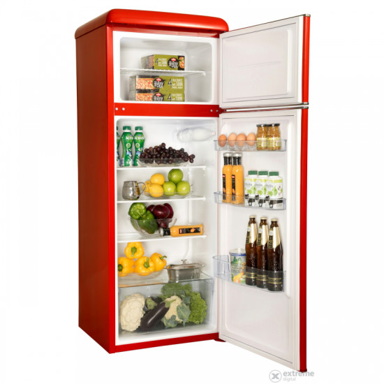 Snaige FR24SM-PRR50E3 Retro piros felülfagyasztós kombinált hűtőszekrény FR24SM