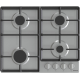 Gorenje G641EX beépíthető gáz főzőlap inox, 60x52x13 cm