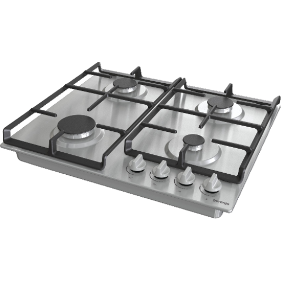 Gorenje G641EX beépíthető gáz főzőlap inox, 60x52x13 cm