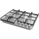 Gorenje G641EX beépíthető gáz főzőlap inox, 60x52x13 cm