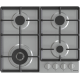 Gorenje GW641EX beépíthető gáz főzőlap 1 WOK + 3 ChefBurners nagyobb teljesítményű égőfej, 60x52x13 cm