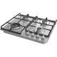 Gorenje GW641EX beépíthető gáz főzőlap 1 WOK + 3 ChefBurners nagyobb teljesítményű égőfej, 60x52x13 cm