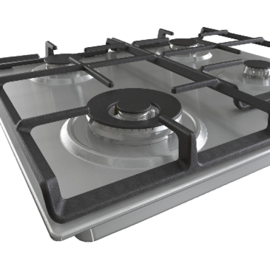 Gorenje GW641EX beépíthető gáz főzőlap 1 WOK + 3 ChefBurners nagyobb teljesítményű égőfej, 60x52x13 cm