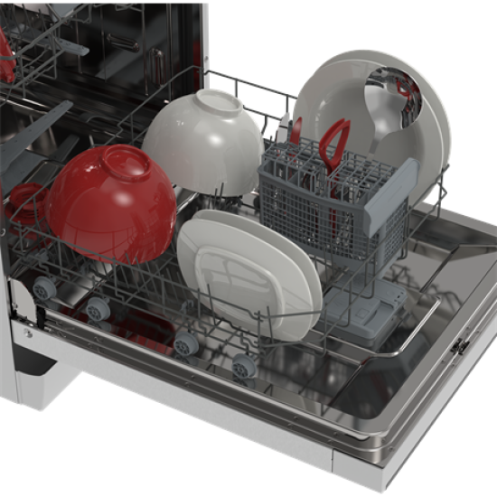 Sharp QW-NA1BF47ES-EU mosogatógép 13 terítékes, 59.8x59.8x85 cm, sötét ezüst szín 