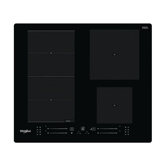 Whirlpool WFS7560NE beépíthető indukciós kerámia főzőlap, 59x51x5.4 cm, fekete szín