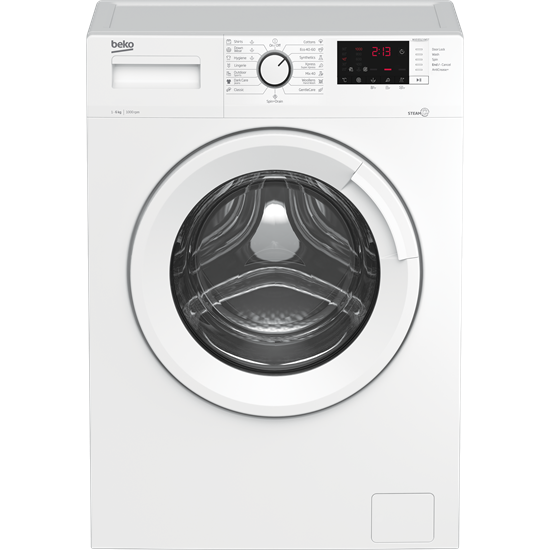 Beko WUE6512XWST keskeny elöltöltős mosógép, 6kg, gőzfunkció, 60x44x84cm 