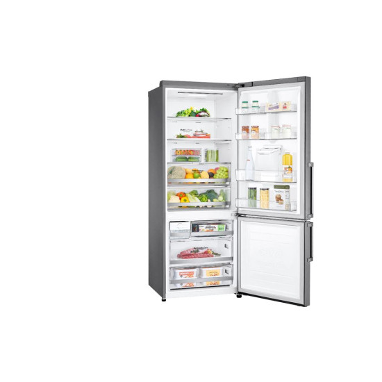 LG GBF567PZCMB alulfagyasztós kombinált hűtőszekrény ezüst