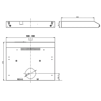 Amica OSC5231B fekete 50cm elszívó konyhai páraelszívó