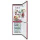 Snaigé RF56SM-S5RB piros színű alulfagyasztós kombinált hűtőszekrény 185x60x65cm