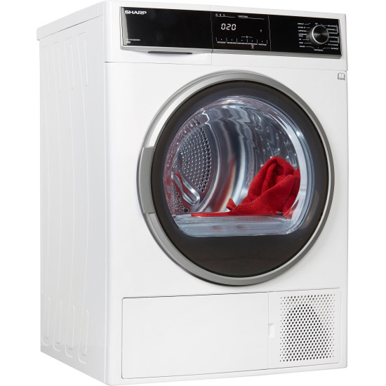 Sharp KDHHH9S8GW3EE hőszivattyús szárítógép, 9 kg, 59.6x60.9x84.5 cm 