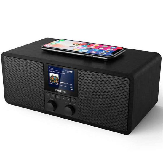 Philips TAR8805/10 rádió, DAB+ ,FM, Spotify connect Bluetooth® és vezeték nélküli telefontöltő