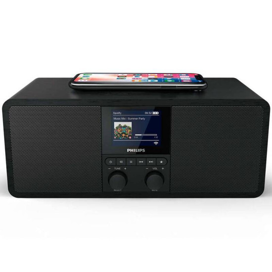Philips TAR8805/10 rádió, DAB+ ,FM, Spotify connect Bluetooth® és vezeték nélküli telefontöltő
