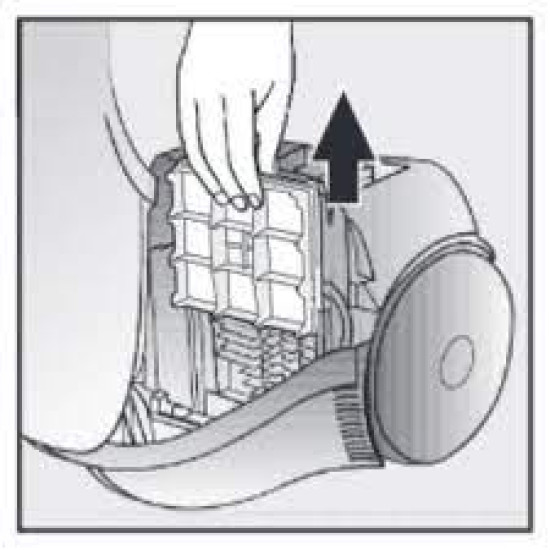 Bosch BBZ02MPF eredeti motorvédő szűrő VSZ4G, VSQ8