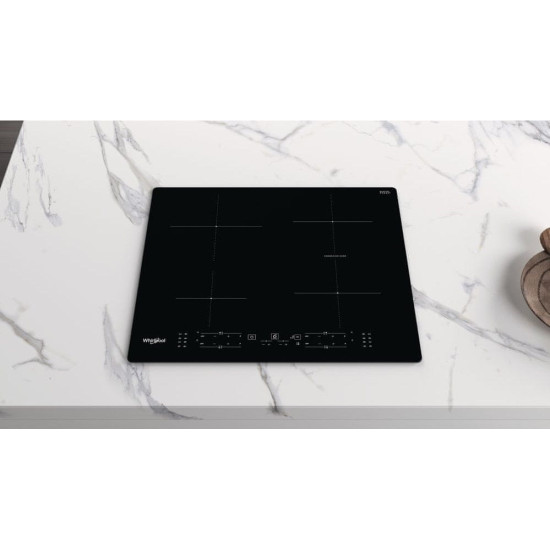 Whirlpool WBB8360 NE beépíthető indukciós kerámia főzőlap, 59x51x5.4 cm, fekete szín 