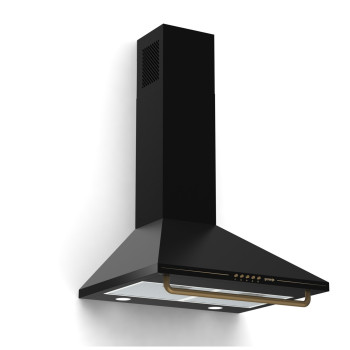 Gorenje WHC63CLB rusztikus kürtős fali elszívó, 60x50x25 cm, fekete 