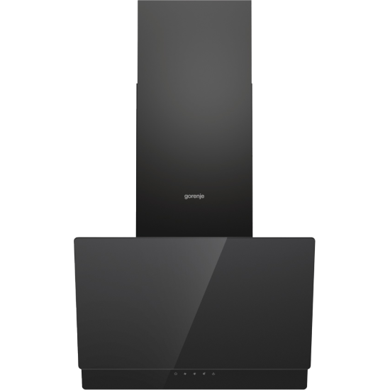 Gorenje WHI649EB beépíthető falra szerelhető döntött kürtös konyhai elszívó, 60x33.5x38 cm, fekete szín 
