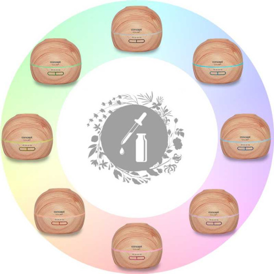 Concept ZV1005 párásító és aroma diffúzor 10W, 0,3 L, világosbarna