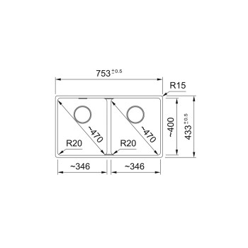 Franke MRG 120-35-35 munkalap alá építhető, mosogatótálca,kasmír,75.3x43.3cm