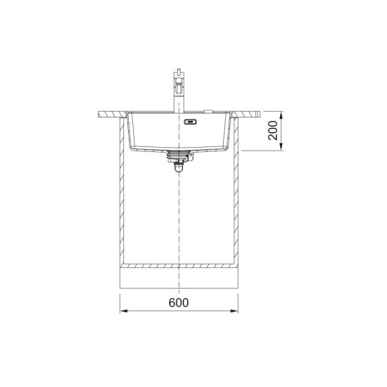 Franke MRG 210/110-52 TL A munkalap alá építhető mosogatótálca,kasmír,55.3x50.3cm