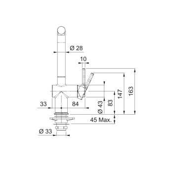 Franke Active L egykaros mosogató csaptelep,fekete matt,115.0653.371