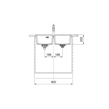 Franke MRG 620-35-35 TL mosogatótálca,fekete,76x51cm