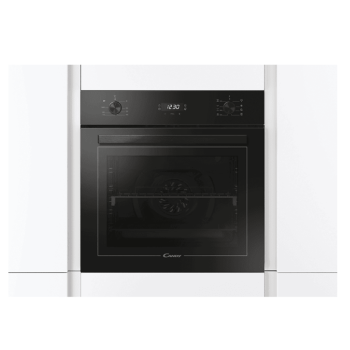 Candy FCM955NRL fekete beépíthető sütő, 70L, teleszkópos sütősín  
