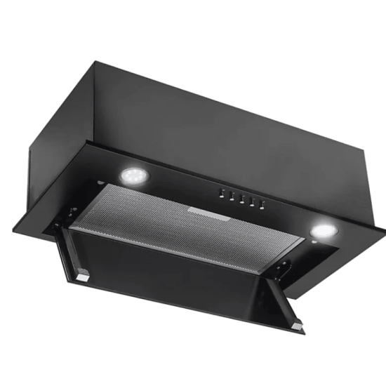 SLX SB 60 B fekete szekrénybe aláépíthető beépíthető konyhai elszívó