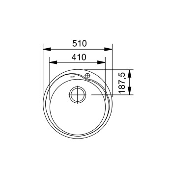 Franke ROX 610-41 mosogatótálca, inox, 51x41cm 101.0026.287
