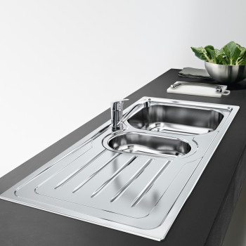 Franke OLX 651 inox balos mosogatótálca, 100x50cm, inox 101.0486.079