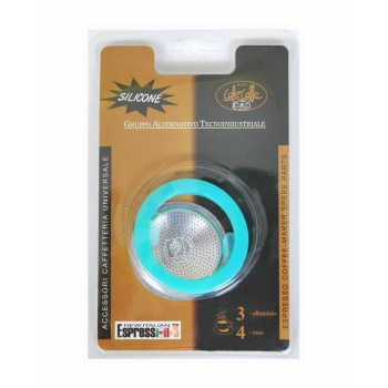 Ghidini 1347 szilikon tömítőgyűrű és szűrőbetét szett, 3-4 személyes kotyogóhoz 105003RI1SIL