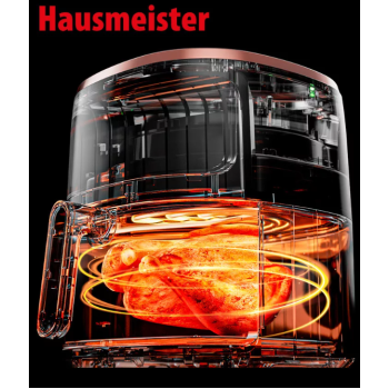 Hausmeister HM6933 bió fritu Air Fryer forrólevegős sütő, 5 l, idő- és hőfok beállítással, olajmentes sütés
