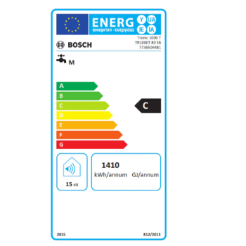 Bosch TR1000T 80 SB forróvíztároló,bojler 37 x 113 x 37 cm