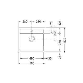 Franke SID 610 Sirius 2 mosogatótálca,56x53cm,kávé krém,114.0368.466