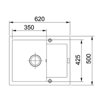 Franke MRG 611-62 mosogatótálca,kasmír,62x50cm