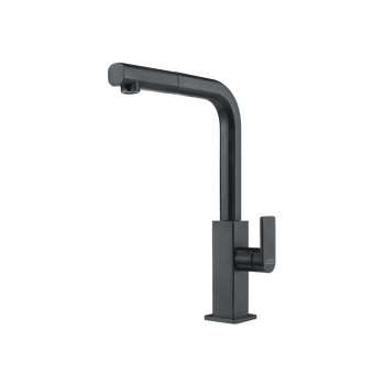 Franke Mythos Doccia egykaros mosogató csaptelep,fekete inox szín,115.0550.442