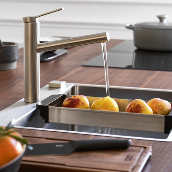 Franke Tango Neo Doccia egykaros mosogató csaptelep,masszív inox színű,115.0596.388