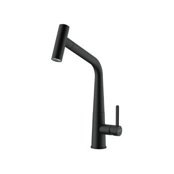 Franke Icon Doccia egykaros mosogató csaptelep,fekete matt,115.0625.190