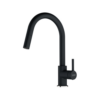 Franke Lina Doccia egykaros mosogató csaptelep,fekete,115.0626.055