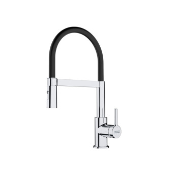 Franke Lina Semi-Pro egykaros mosogató csaptelep,króm/fekete,115.0626.085