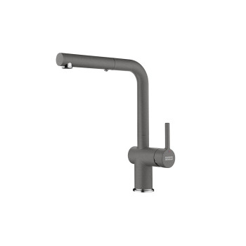 Franke Active Plus L Doccia egykaros mosogató csaptelep,króm/kő-szürke,115.0653.385