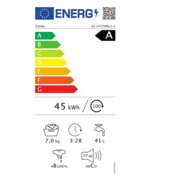 Candy CS 147TXME/1-S elöltöltős mosógép 7kg, 60x49x85cm, inverter motor