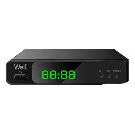 Well REC-DVBT2-VISION-WL DVB-T2 vevő set-top box HD+multimédia lejátszó, H.265HEVC