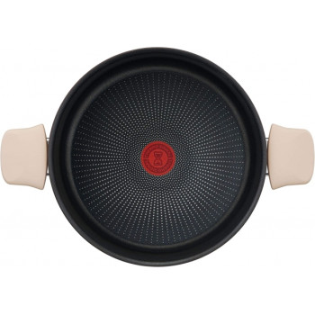 Tefal G2544602 ECO-Respect Lábas fedővel 24 cm / 5 L tapadásmentes üvegtetővel indukcióhoz