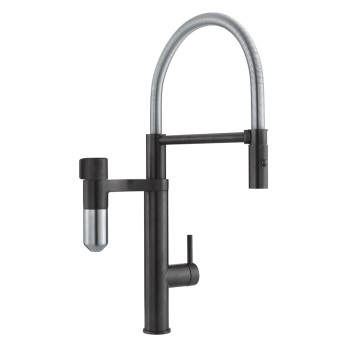 Franke Vital Semi Pro egykaros vízszűrős mosogató csaptelep, króm/fekete, igyon tiszta vizet közvetlenül az otthoni csaptelepről 120.0621.313