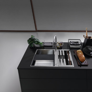 Franke BWX 120-41-27 munkalap alá építhető mosogatótálca, inox, 82x52cm